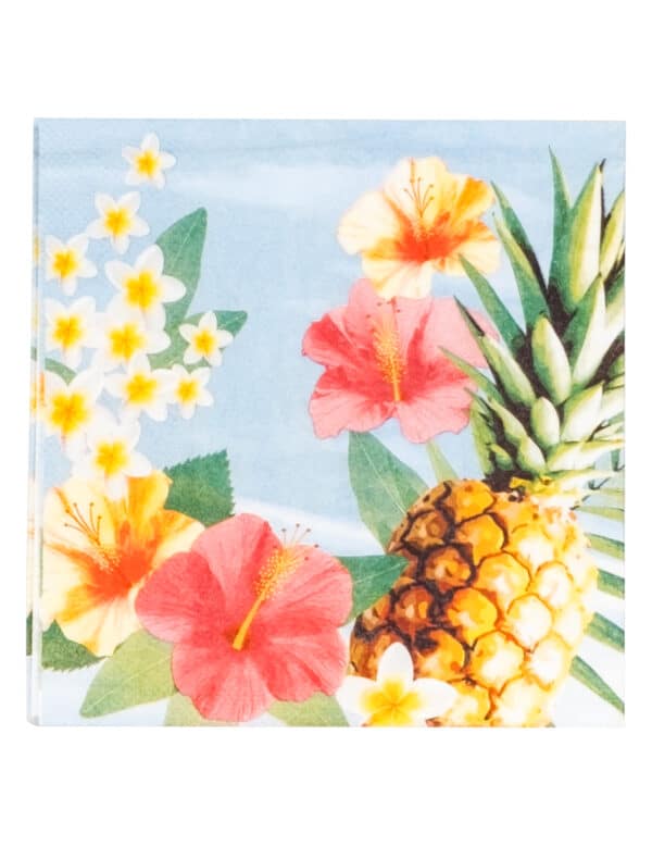 Hawaii Papierservietten Party-Zubehör 20 Stück bunt 33x33cm