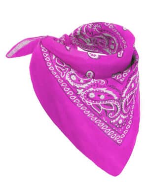 80er-Jahre Bandana neonpink