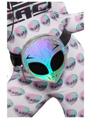 Alien-Kopf Gürteltasche holo