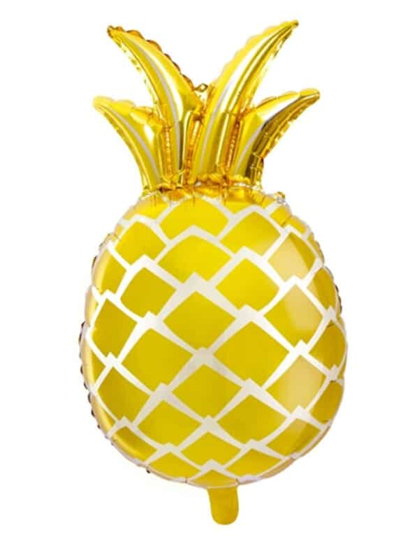 Ananas-Luftballon Sommerparty-Deko gelb-gold 48x67cm