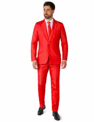 Anzug Mr. Solid Suitmeister Herren rot