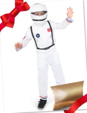 Astronauten-Geschenkbox für Kinder bunt