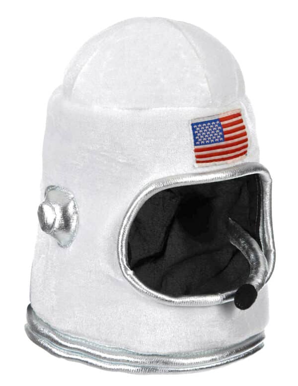 Astronauten-Helm Raumfahrer-Kopfbedeckung USA weiss