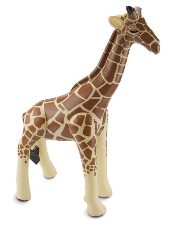 Aufblasbare Giraffe Party-Deko braun-beige 74x65x25cm