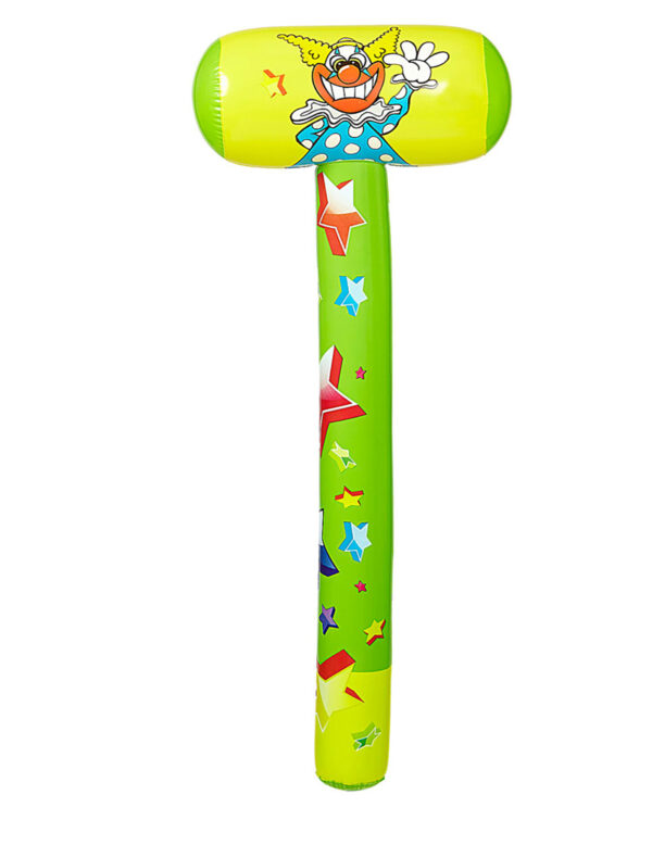 Aufblasbarer Clown-Hammer bunt 96cm