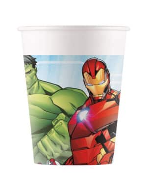 Avengers Mighty-Trinkbecher Partydeko 8 Stück bunt 200 ml