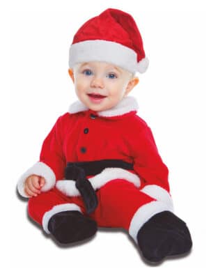 Baby-Weihnachtsmann-Kostüm Weihnachtskostüm für Babys rot-weiss