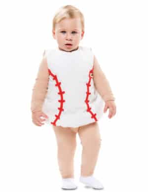 Baseball-Kostüm für Babys witziges Baby-Kostüm weiss