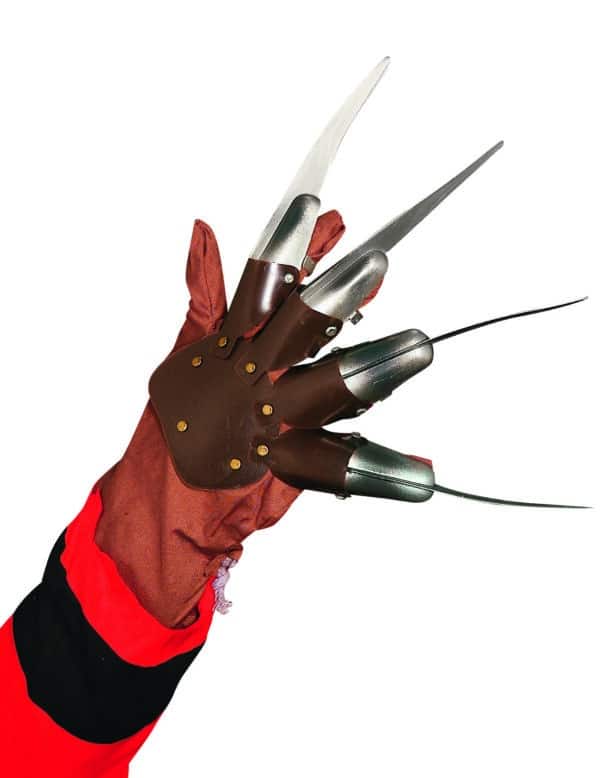 Beweglicher-Handschuh Freddy Krueger braun-silber