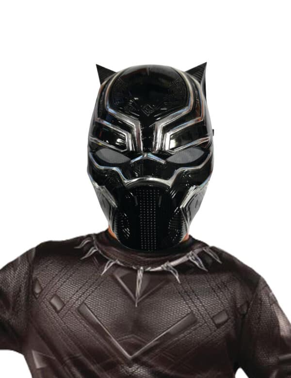 Black Panther-Halbmaske Marvel-Lizenzartikel schwarz