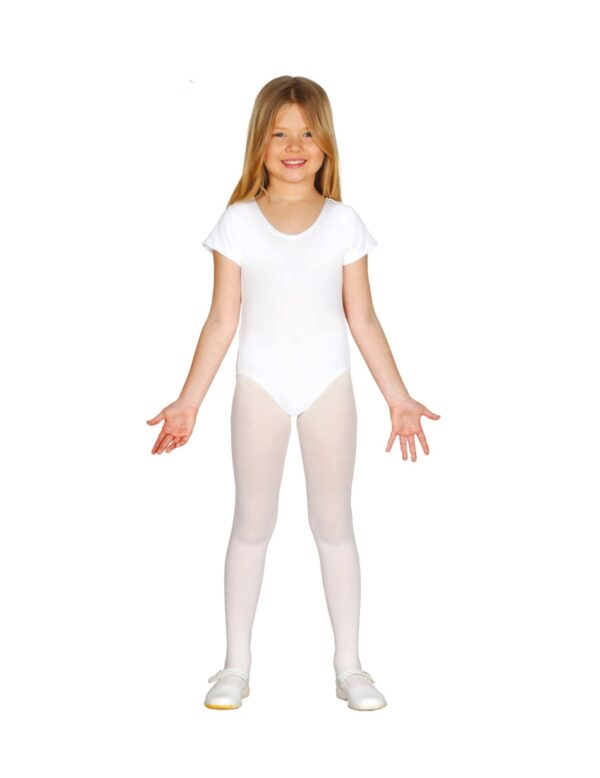 Body für Kinder Kinder-Ballet-Trikot weiß