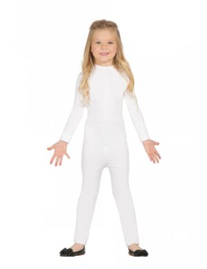 Bodysuit für Kinder Anzug Fasching weiss