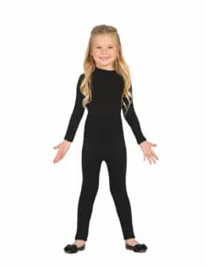 Bodysuit für Kinder Faschingskostüm schwarz