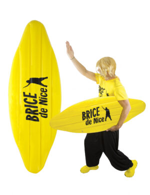 Brice de Nice aufblasbares Surfbrett Surfer-Zubehör gelb-schwarz