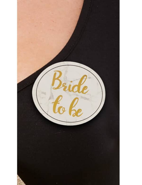 Bride to be Sticker-Set 5 Stück weiß-gold