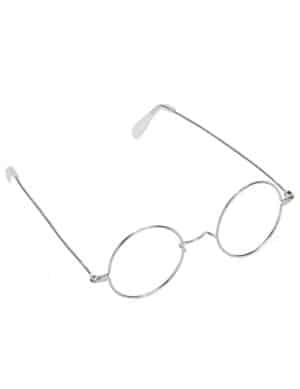 Brille Weihnachtsmann Kostüm-Accessoire metallic