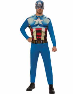 Captain America-Herrenkostüm Marvel-Superheld blau-rot-weiss