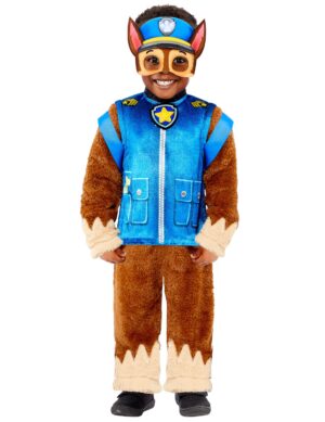 Chase-Kostüm für Kinder offiziell Paw Patrol blau-braun-gelb