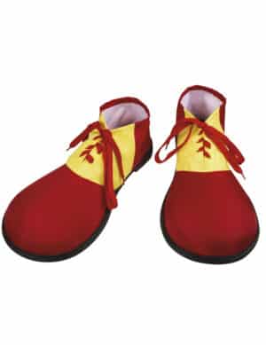 Clown-Schuhe für Erwachsene Kostümaccessoire rot-gelb 35 x 17 cm