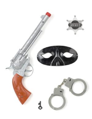 Cowboy Accessoire-Set 4-teilig bunt