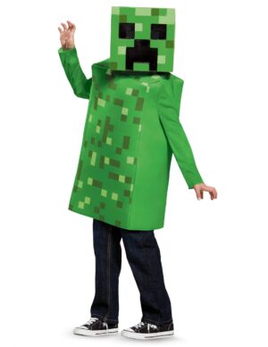 Creeper-Kostüm für Kinder Minecraft grün-schwarz