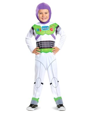 Buzz Lightyear-Kinderkostüm Toy Story weiss-grün-lila