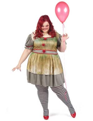 Plus Size Horrorclown-Kostüm für Damen