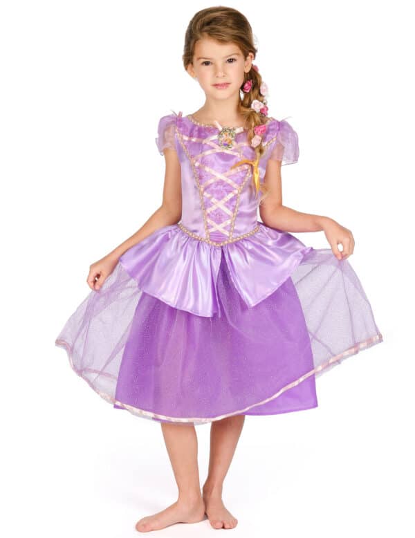 Deluxe Rapunzel Kinderkostüm für Mädchen lila