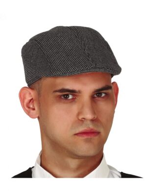 Detektiv-Mütze Flatcap für Herren Accessoire grau