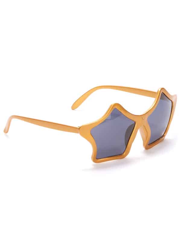 Disco Party-Brille Sterne gold