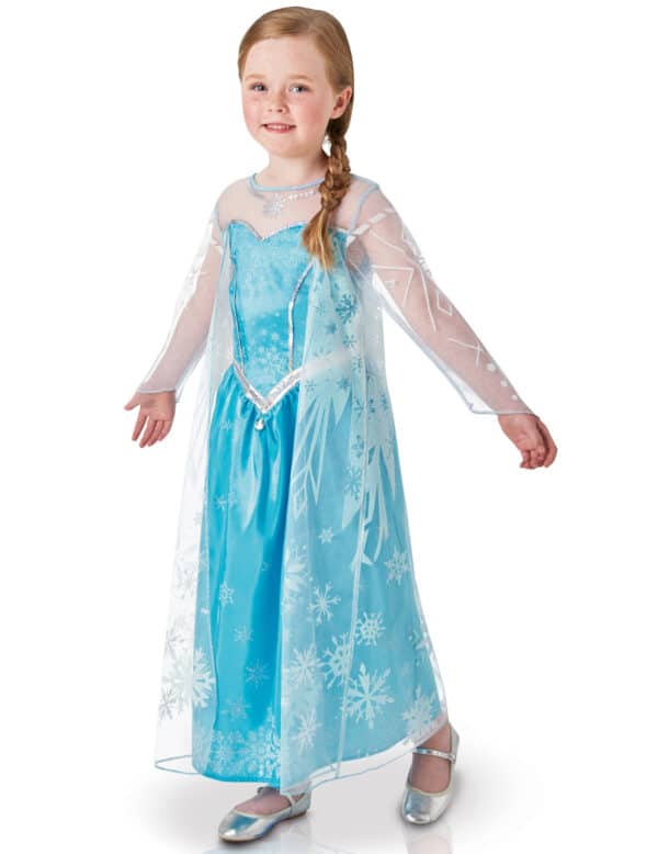 Disney Frozen Die Eiskönigin Elsa Deluxe Kinderkostüm Lizenzware blau-weiss