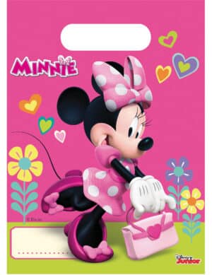 Disney Minnie Maus Geschenktüten Kindergeburtstag Lizenzware 6 Stück 23x16