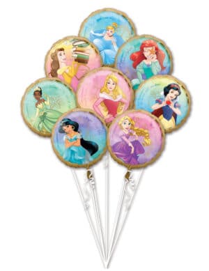 Disney-Prinzessin-Luftballon Partydeko bunt 43 cm