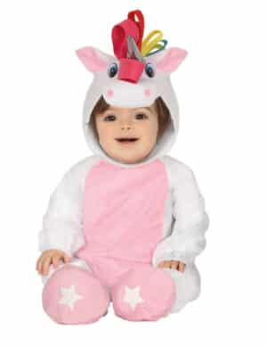 Einhorn-Kostüm für Babys Tier-Kostüm rosa-weiss