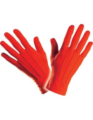 Elegante Handschuhe kurz für Erwachsene rot