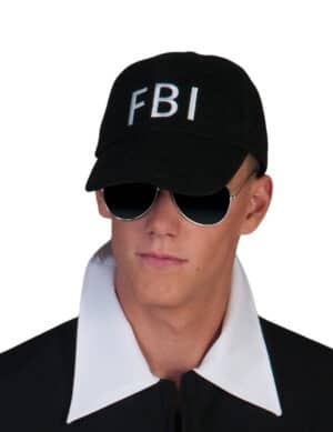 FBI Kappe für Erwachsene schwarz