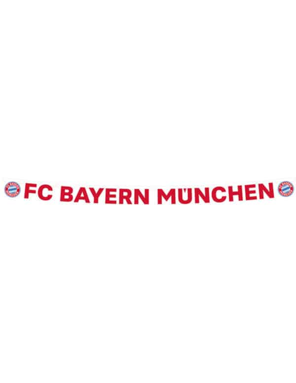 FC Bayern München Banner weiß-rot-blau 180 x 11 cm