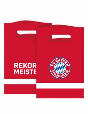 FC Bayern München Geschenktüten 8 Stück rot-weiß-blau 15 x 23 cm