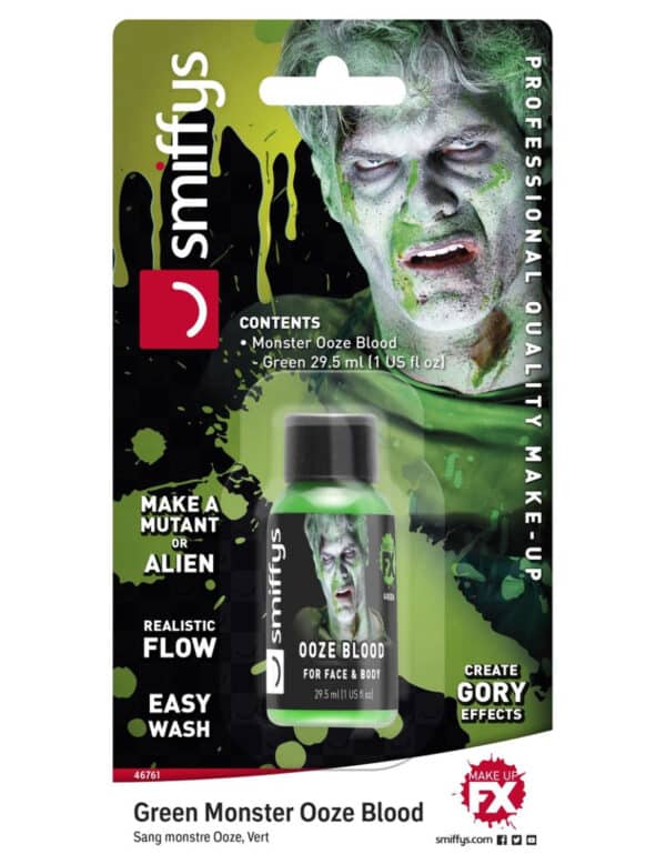 Flasche Kunstblut Halloween-Make-up grün 29