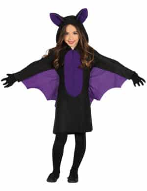 Fledermaus-Kostüm für Kinder Halloween schwarz-violett