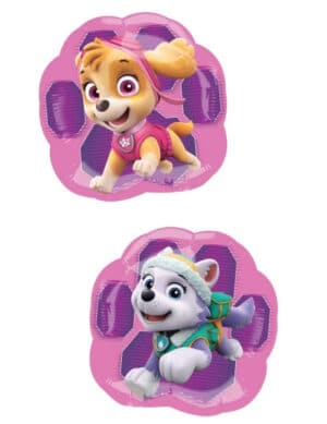 Folienballon Paw Patrol Stelle und Everest bunt 20cm