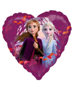 Frozen 2-Folienballon Anna und Elsa Raumdekoration pink 43 cm