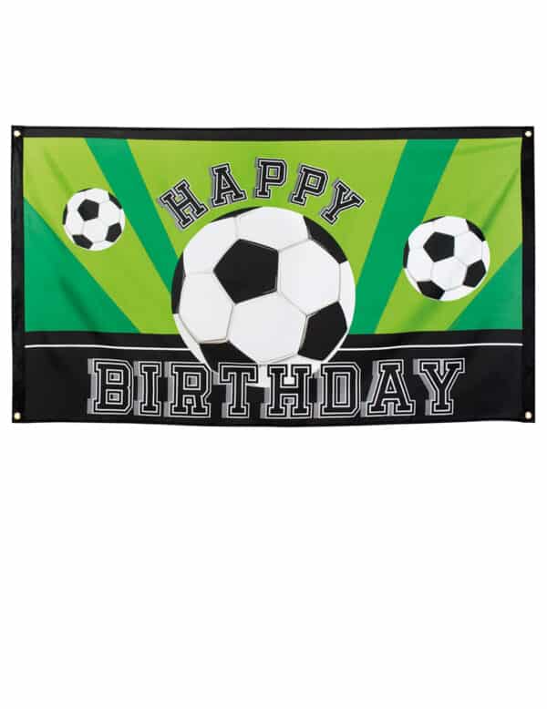 Fußball-Banner Alles Gute zum Geburtstag Partydeko 90 x 150 cm