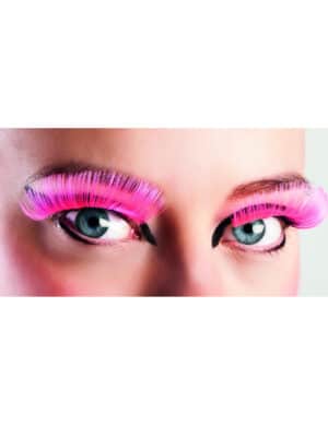 Gebogene Wimpern Kunstwimpern pink