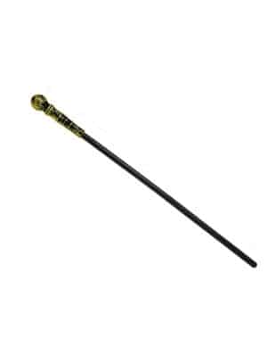 Gehstock Zepter Accessoire gold-schwarz 80 cm