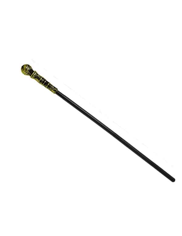 Gehstock Zepter Accessoire gold-schwarz 80 cm