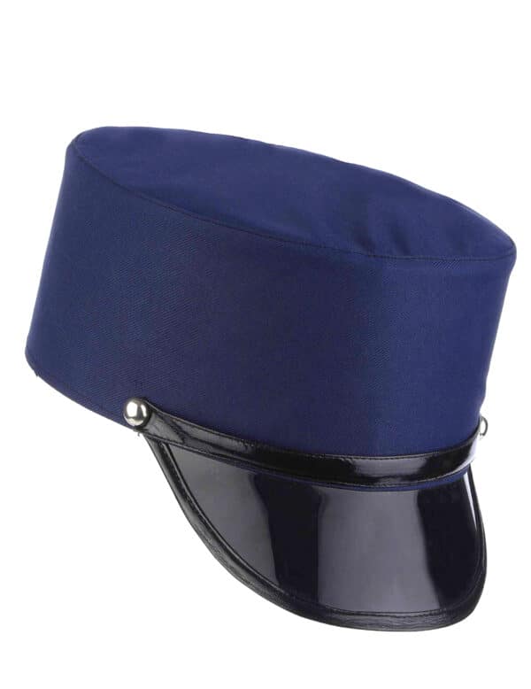 Gendarme-Mütze Polizist Kostümaccessoire blau-schwarz