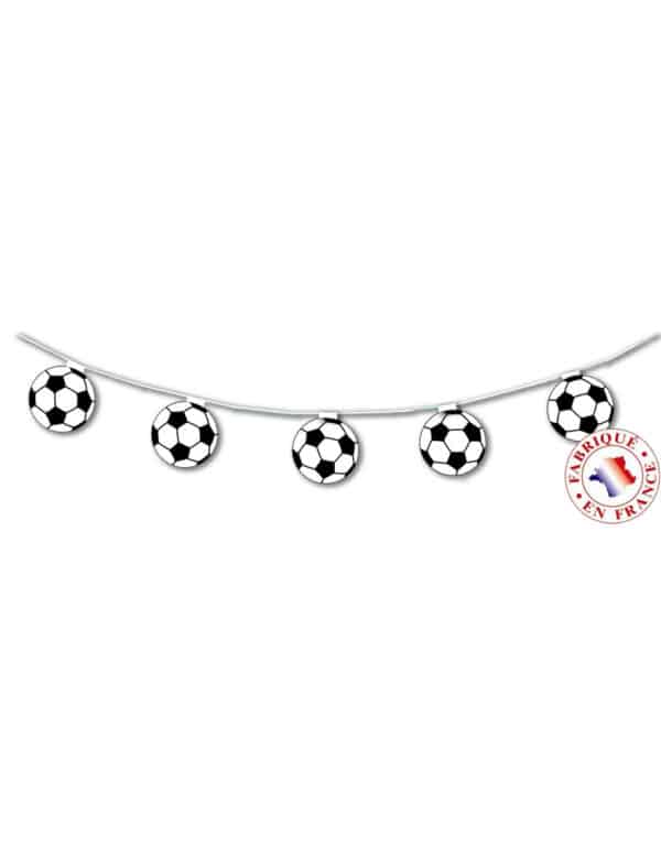 Girlande Fussball Hängedeko weiss-schwarz 5 m