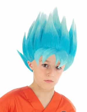 Goku-Kinderperücke Dragon Ball Z blau