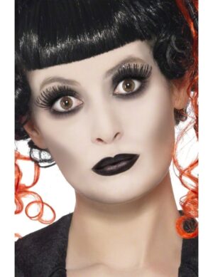 Gothic Make-Up-Set Halloween weiss-schwarz 9g